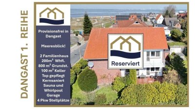 Dangast-Meerblick 1.Reihe EINMALIG Gelegenheit exklusives Zweifamilienhaus zum Eigennutz/ Vermietung