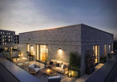 Große Dachterrasse und End-Etage - großzügige 4-Zimmer-Wohnung mit ca. 125qm