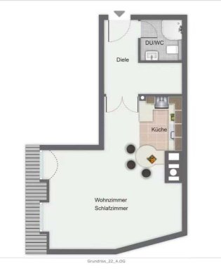 Stilvolle 1-Raum-Wohnung in München Lehel