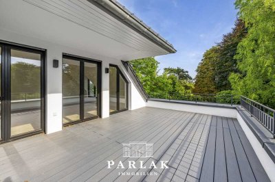 Exklusives Penthouse mit großer Dachterrasse in Villenlage