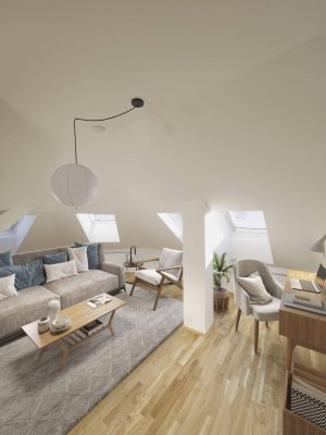 Dachgeschosswohnung mit Terrasse nahe dem Augarten - Provisionsfrei!