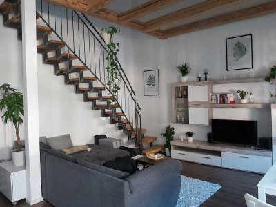 Wunderschöne, moderne 2-Zimmer Galeriewohnung mit Balkon, Innenstadt Fürth