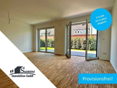 Neubau! Sonnige 2-Zimmer-Gartenwohnung mit eigenem PKW-Außenstellplatz in MS-Hiltrup!