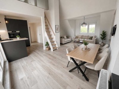 Erstbezug – hochwertig neu ausgebautes Dachgeschoss mit Maisonette-Charakter und Loggia in Dortmund-
