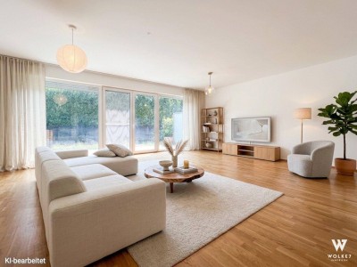 Moderne 3-Zimmer-Wohnung mit Terrasse und Eigengarten: Wenige Meter zur Wiener Stadtgrenze | Garagenstellplatz