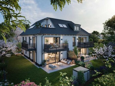 NEUBAU-3-Zimmer-Gartenwohnung mit wohnlich ausgebautem Souterrain