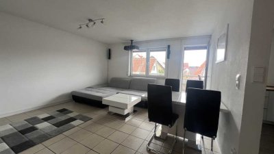 Voll-ausgestattete 2-Zimmer Wohnung mit Stellplatz und Balkon in Schwieberdingen