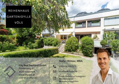Gartenidylle Völs – gepflegtes Reihenhaus mit Potenzial