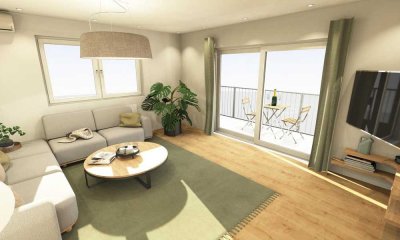 Erstbezug nach Kernsanierung! 3-Zi-Whg mit Balkon, eigener PV-Anlage & Garage