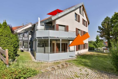 Großzügige 4½-Zimmer-Erdgeschosswohnung mit Wintergarten, Balkon und drei Stellplätzen in Altdorf
