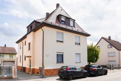 Ruhige Lage, gute Aufteilung: 4-Zimmer-DG-Wohnung mit Südbalkon und Keller in Heilbronn-Böckingen