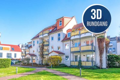 Bad Vilbel: Traumhafte 2-Zimmer-Wohnung mit großer Terrasse und neuwertiger Einbauküche in Stadtlage