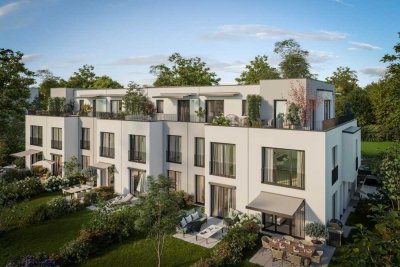Effizienzhaus 55/KfW 55-Stilvolles Dachterrassen-Eckhaus mit Süd-West-Ausrichtung in Ramersdorf (H1)