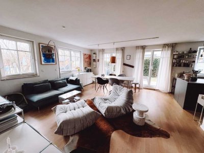 Moderne 3 Zimmer-Maisonettewohnung mit großer Terrasse und Garten in Lerchenau-Ost