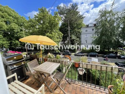Tauschwohnung: Heller, sanierter Altbau mit großem Südbalkon in bester Lage