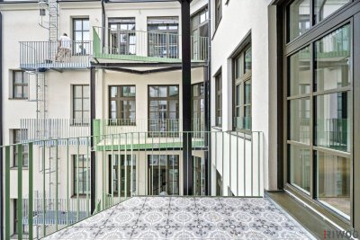 **Traumwohnung mit Balkon und 3.55m Raumhöhe in ehemaliger Fabrik**