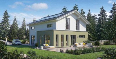 Schönes Einfamilienhaus mit Photovoltaik Anlage und Batteriespeicher inklusive Baugrundstück