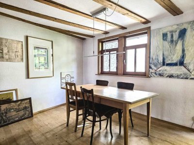 Außergewöhnliche und charmante Maisonette im historischen Fachwerk mit Terrasse inmitten der Altstad