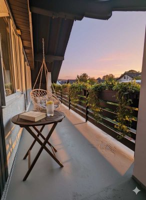 Bad Bodendorf – Lichtdurchflutete, frisch renovierte 3-Zimmer-Wohnung, 2 große Balkone, Garage