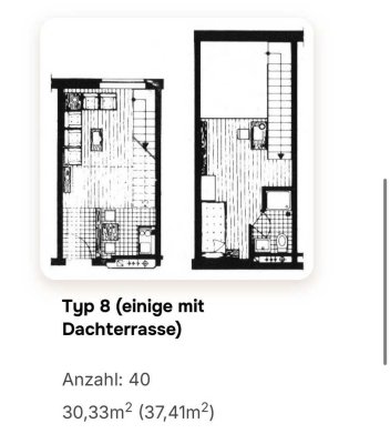 Comfortable 2-room loft apartment with balcony and fitted kitchen in Aachen
