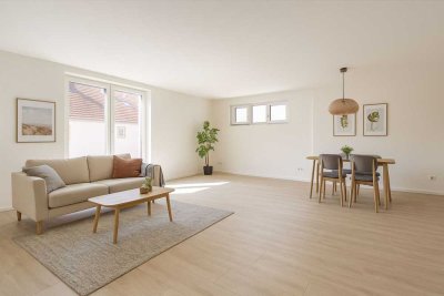 Fast Neubau! Stilvolle 3-Zimmer-Wohnung mit Südbalkon und 2 Stellplätzen in Ellgau