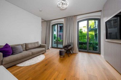 Terrassenwohnung in bester Berliner Kiezlage-Luxuriöse 2-Zimmer Wohnung mit Garten