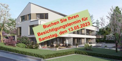 WUNDERSCHÖNE AUSSICHT : sonnige 4 Zimmer - Dachgeschosswohnung mit Dachterrasse