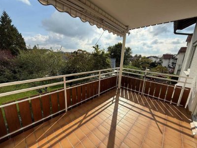 Top gepflegte 3-Zimmer-Obergeschosswohnung mit großem
Balkon in ruhiger Lage von Backnang
