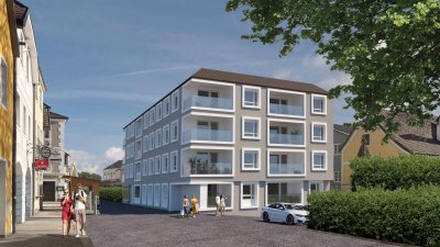 Neubauprojekt direkt am Stadtplatz in Mauthausen - Moderne 2-Zimmer-Genossenschaftswohnung mit Loggia