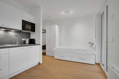 Möblierte 1-Zimmer Wohnung I Küche & Balkon I ab sofort bezugsfrei