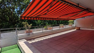 große Sonnen Terrasse mit komfortabler und großzügiger 3,5 Zimmer Wohnung in Heumaden