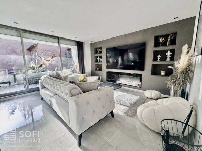 Kernsanierte 3-Zi-Wohnung mit Terrasse, Garage & Einbauküche in Toplage
