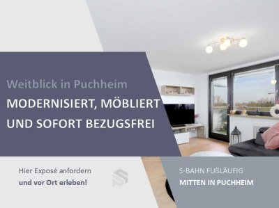 Weitblick in Puchheim | Modernisiert & möbliert | S-Bahn fußläufig