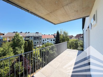 ERSTBEZUG: 3 Zimmerwohnung mit großem Balkon in Bestlage Urfahr