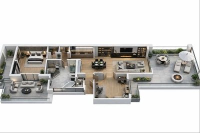 Neuer Preis: Schöne Penthouse Wohnung im Samariterkiez - 3 Zimmer möglich, 150qm Wohnfläche