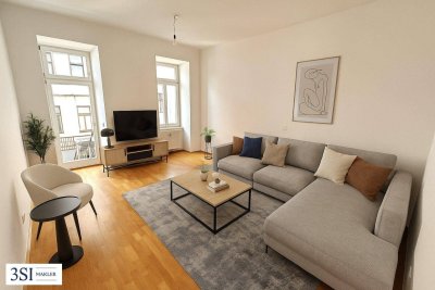 Elegante 2-Zimmer-Wohnung mit Eigengarten - in Top-Lage des 3. Bezirks