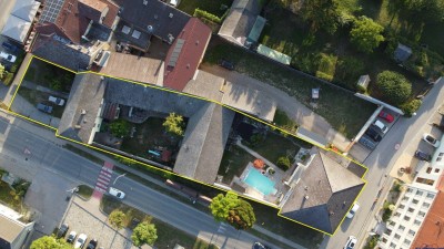 Top-Einfamilienhaus mit Pool und Wellness sowie 2 weiteren Wohnobjekten samt Lagerhalle in A-2100 Stetten bei Korneuburg