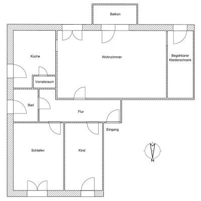 Großzügige, energetische 3-Zimmer Wohnung mit Balkon im 1. OG in Lirich-Süd