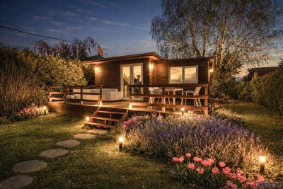 KLEINGARTENHAUS / GRUNDSTÜCK AM HACKENBERG - EIGENGRUND - GANZJÄHRIG WOHNEN - GROSSE TERRASSE UND POOL - MITTEN IM GRÜNEN
