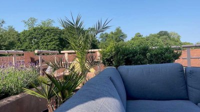 Penthouse-Feeling in Schwetzingen: Maisonette mit Dachterrasse und   2 TG-Stellplätzen