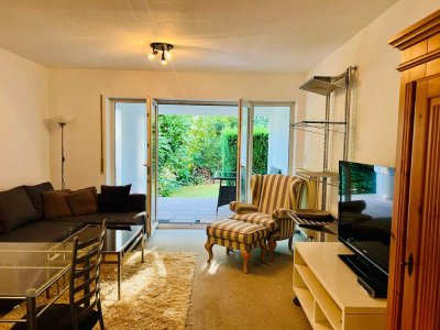 *BN / Nieder-Mörlen - direkt am Park gelegene, möblierte, ruhige, schöne Wohnung mit Terrasse