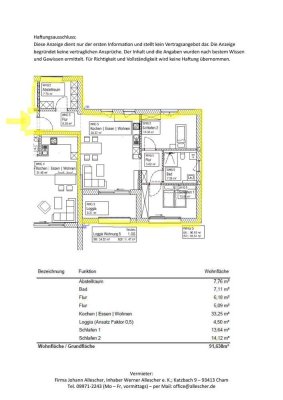 Stilvolle, neuwertige 3-Raum-Wohnung mit gehobener Innenausstattung mit Balkon und EBK in Cham