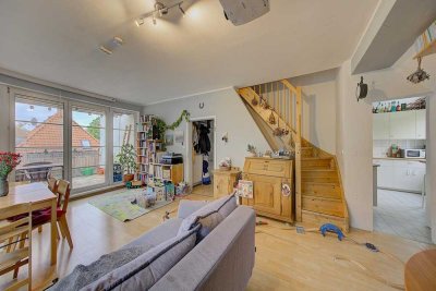 Wohnen mit Sonnenglanz: 3-Zimmer Maisonette nahe Heiligem See