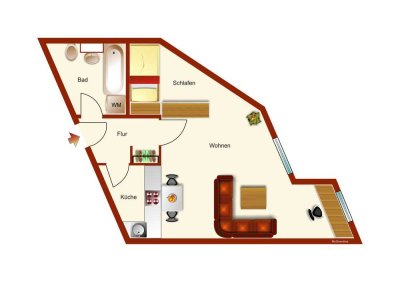 Wohnung nahe der Universität in Karlsruhe