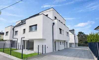 Modernes Neubau-Doppelhaus in Ziegelmassivbauweise