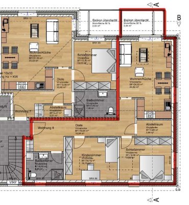 Helle 3-Zimmer Wohnung in toller Lage mit sonnigem Südbalkon