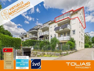 Stilvoll wohnen auf zwei Ebenen: Maisonette mit Balkon, viel Licht und Potenzial in Stammheim!