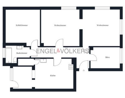 Helle 3-Zimmer-Erdgeschosswohnung in ruhiger Lage mit Garten