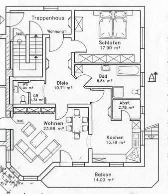 Attraktive 2-Zimmer Wohnung mit Balkon in Polch