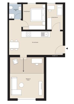 Schöne 3 Zimmer Wohnung direkt am Hauptplatz!